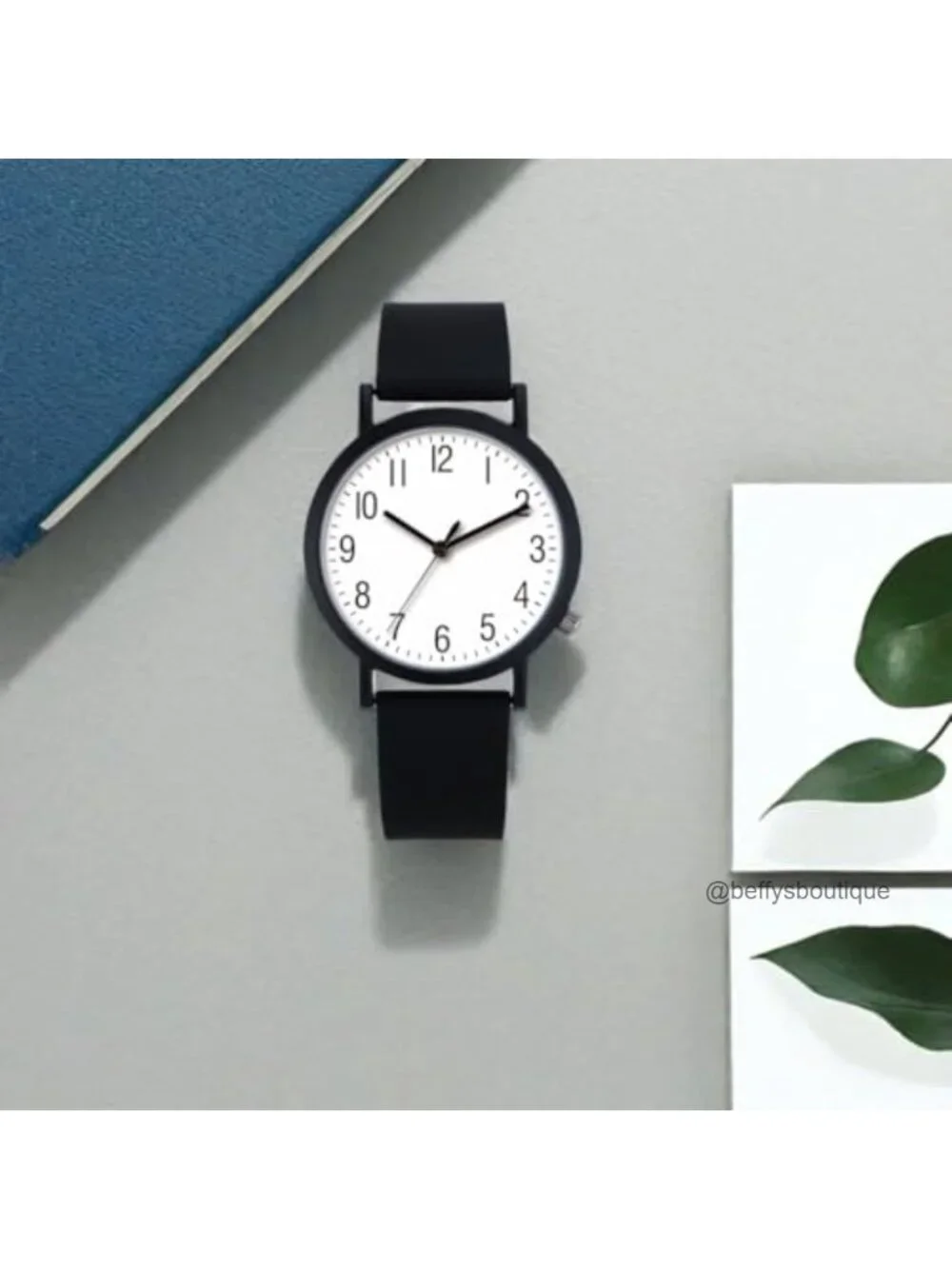 Women's Silicone Sport Watch with Stainless Steel Case, Water Resistant